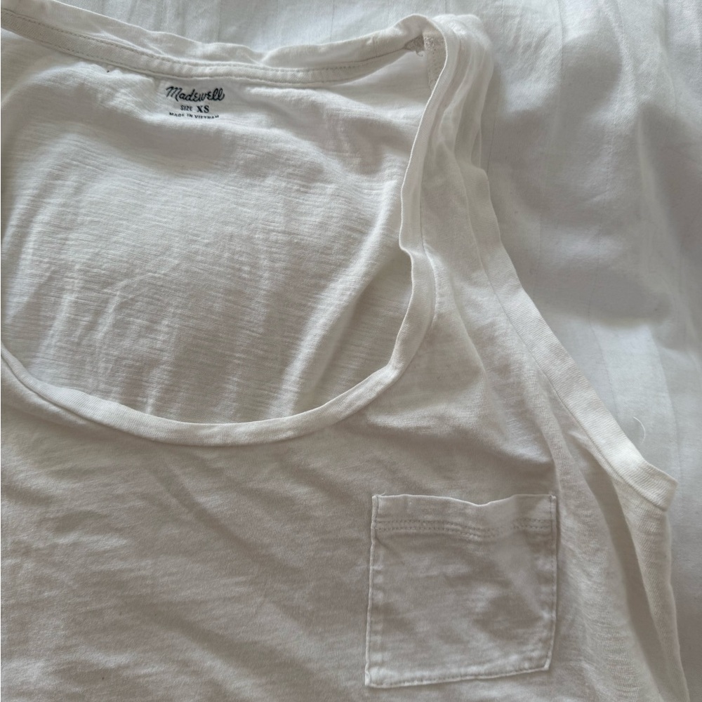 Madewell Ivory Sleeveless Top